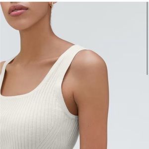 Everlane | The Cotton-Merino Cami | Snowflake size small
